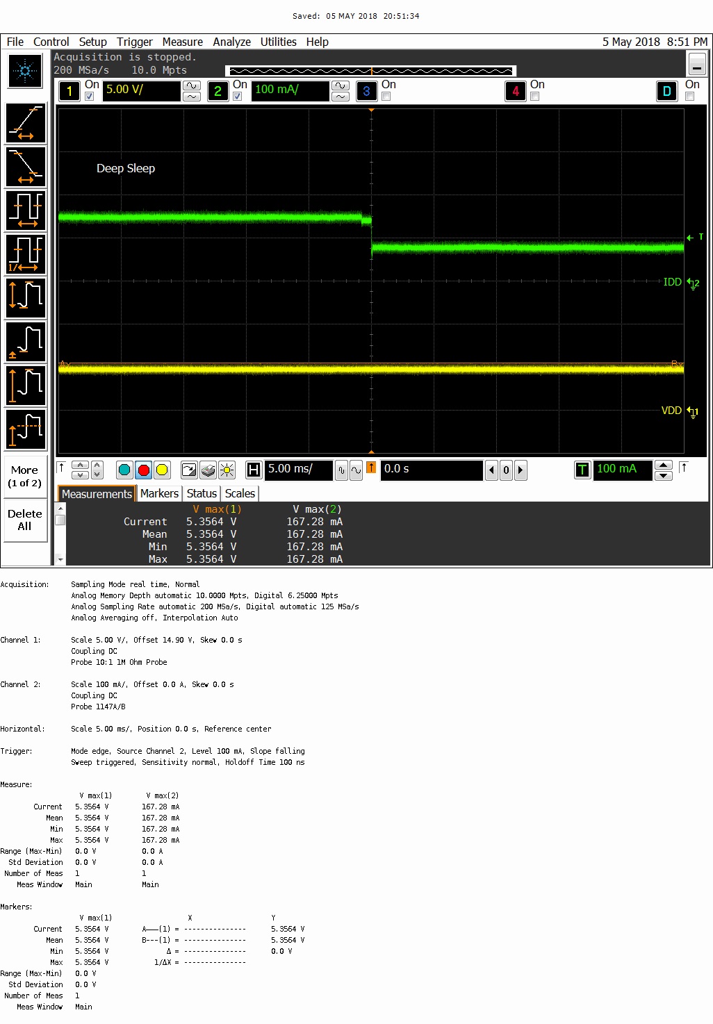 Deep Sleep power saving scopeshot