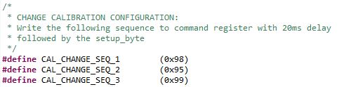 Start Calib Sequence SW