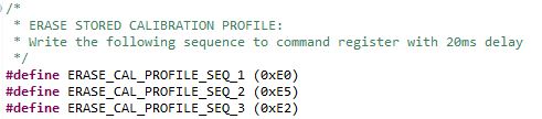 Start Calib Sequence SW