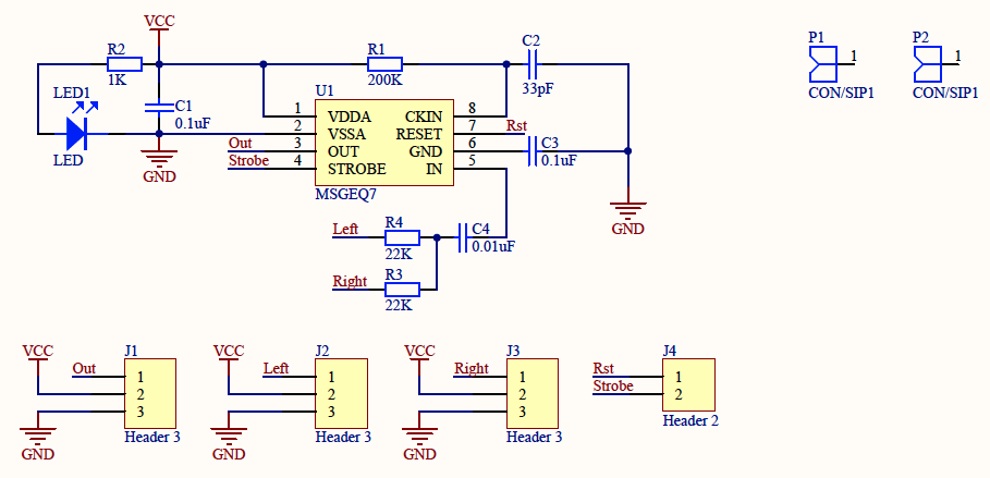 DFROBOT Audio Analyzer Schematic