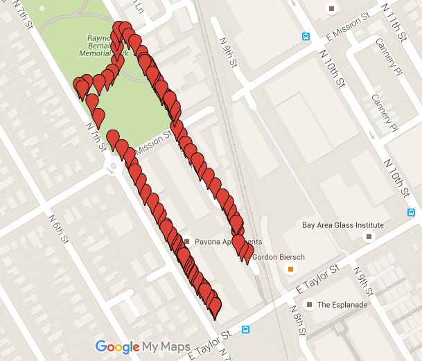 CMPE243 F15 Minion GPS Module Coordinates on Google Maps.jpeg