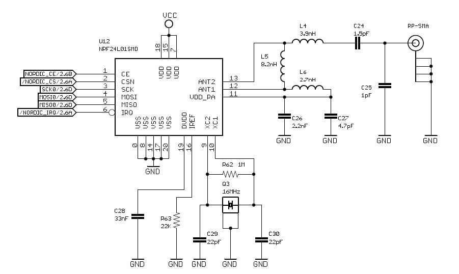 XBee Socket Schematic