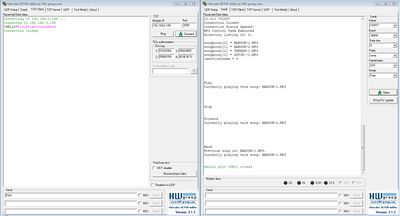 Figure 7. Virtual PHP website to WiFly Module Simulation: